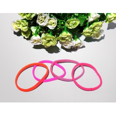 cheap hot sale bright color hair circle varied style elastic rubber hair band women bandeau